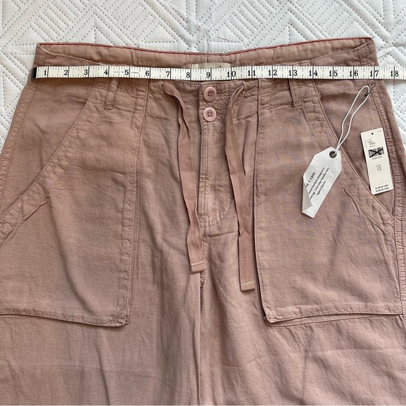 Anthropologie Pilcro Silky Cargo Pants in Mauve Size 12 - Picture 7 of 14